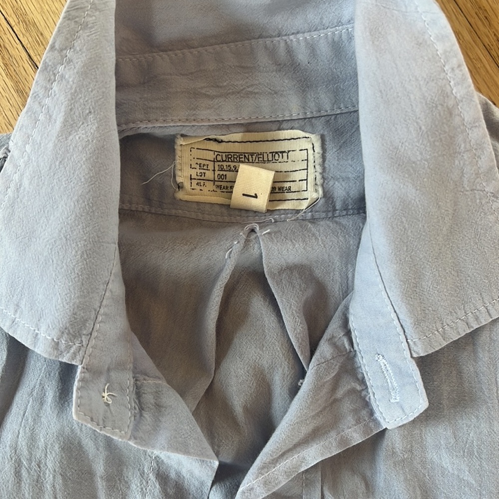 Current/Elliot light blue women’s blouse, size 1